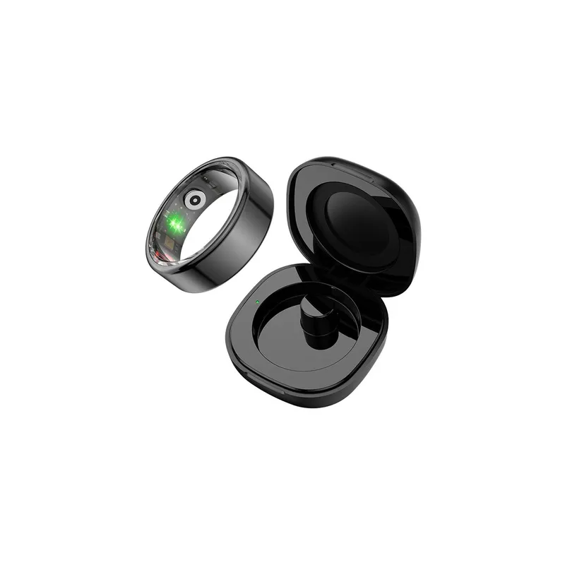 COLMI R02 Smart Ring, size 12, 21.3 mm (black) + charging case